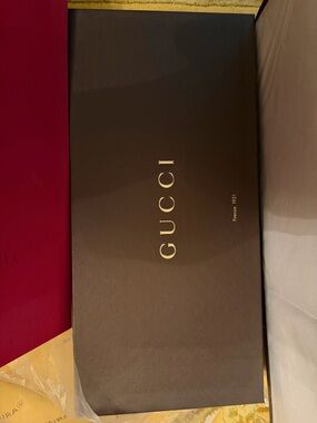 1 NWT Gucci empty shoe boot boxes in Burgundy or Bronze/Black